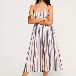 Free People - Lilah Strapless Midi Dress